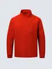 Jaqueta de negócios nova de outono, cor sólida, gola alta, uniforme para trabalho em equipe masculino, com logo impresso e bordado