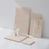 Vento bastante forte furo de borda áspera pedra mármore joias brincos joias perfume display prato de exibição prato de exibição