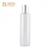 Fabricante 150ml 200ml 300ml Botella de Plástico PET Hombro Plano Transparente Botella para Agua Emulsión Material de Empaque Cosmético Botella Vacía