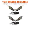 Suministro Exclusivo Transfronterizo de Ojos de Diablo Dinámicos con 11 Modos, Luces Decorativas LED USB Delanteras y Traseras para Coche Ojo Grande Kazilan