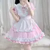 Exportado para o Japão Lolita Azul Céu Uniforme de Criada Cruzada Feminino Cosplay Saia de Criada Vestido de Chefe Feminino