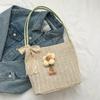 Bolsos Populares de Este Año para Mujer 2023 Verano Nuevo Bolso Tote Tejido a Mano de Moda para Mujer, Bolso de Paja de Gran Capacidad