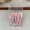 Novo estilo coreano gota d'água onda bolinhas franja de menina grampo quebra-cabeça bolsa xadrez infantil colorido clip lateral quebra-cabeça acessórios de cabelo
