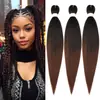 Ez 26in Temperatura Baja Seda Trenza Fácil Trenza Grande Fibra Química Cabello Peluca Europea y Americana Crochet para Rastas Africanas