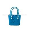 Bolsa de Praia Eva Moda Coreana Estilo Ins Bolsa de Almoço Leve Impermeável Acessórios de Joias DIY Bolsa Versátil com Furos