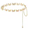 Cadena de Cintura de Mariposa Versátil Estilo Étnico Retro para Mujer, Diseño de Moda para Realzar Vestidos, Cadena de Cintura de Cinturón