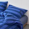 Juego de Ropa de Cama de Algodón de Color Sólido de Cuatro Piezas Estilo Simple para Negocios, Funda de Edredón Individual, Sábana para Dormir sin Ropa, Funda de Edredón, Juego de Tres Piezas para Dormitorio