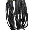 Pulsera con Hebilla de Herradura Cuerda de Seda Negra de Pescado 2.5 Cuerda de Mano 8 Pulsera con Hebilla Cuerda de Joyería de Alta Gama Cuerda Tejida