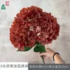 5 Buquês de Hortênsias Revestidas, Hortênsias de Borda Enrolada, Arranjos Florais Frescos para Decoração de Casamento ao Ar Livre, Flores de Seda, Buquê de Noiva