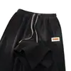 Calça Dagging de Seda Gelada Masculina Verão Fina Versátil Adolescentes Moda Textura Calça Casual Reta Solta
