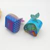 50 Cajas de Dulces Creativas con Forma de Pan de Sirena Caja de Dulces Estilo Europeo Mesa de Postres Azul Estrella Caja Pequeña