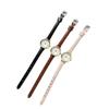 Reloj ins estilo preppy estudiante de secundaria estilo coreano simple esfera ultra pequeña retro artístico correa delgada reloj pequeño