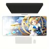 Alfombrilla de Ratón para Videojuegos E-Sports Bidimensional de Personajes de Anime, Alfombrilla Grande de Escritorio para Teclado de Computadora Gruesa y Resistente a las Manchas