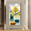 Pintura Decorativa para Vestíbulo, Pintura de Pared de Fondo para Extremo de Pasillo Minimalista Moderno Nórdico, Pintura Colgante para Pasillo, Lujo Ligero