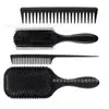 Set de Peines para Peluquería, Peine Masajeador con Bolsa de Aire Menos Estática, Peine con Cojín de Aire, Peine Rodillo Estilizador para Cabello Rizado, Peine de Costillas Cruzado