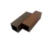 Productos de fábrica de origen madera ecológica cuadrada 50*40 madera plástico panel divisor techo porche madera ecológica cuadrada madera