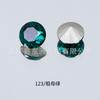 Dongzhou Cristal 8mm Fundo Pontiagudo Strass Redondo Roupas Acessórios de Jóias Adesivo de Cor Diamante DIY Super Flash Nail Art Decoração Diamante