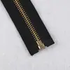 Zíper Metálico Aberto Automático Cabeça Fechada Cauda Fechada Nº 5 Latão Zíper para Bolsa de Viagem Zíper Metálico Zíper Decorativo para Roupa
