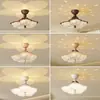 Lámpara de techo LED vintage estilo francés para protección ocular para dormitorio, comedor, estudio, accesorio de iluminación de ambiente de lujo de alta gama cielo estrellado e iluminación de montaña