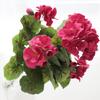 Begonia de simulación más vendida transfronteriza flor de begonia de 5 bifurcaciones flor falsa flor de seda decoración para hogar hotel oficina