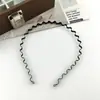Faixa de cabelo de pelúcia tecida vintage outono e inverno transfronteiriça, faixa de cabeça larga de cor sólida para mulheres, grampo de cabelo fixador de franja, anel de cabelo de temperamento