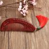 Dragão e Fênix Chengxiang Sandalwood Comb Par Pente Feminino Casamento Celebração Dote Caixa de Presente Pente de Madeira Conjunto Pente de Mogno Chinês