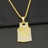 Número de diamante fresco europeu e americano personalizado Não. 23 Jersey colar pendente estilo hip hop acessórios pendente colar pingente