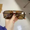 Nova caixa de óculos de sol à prova de UV Internet celebridade retro geléia cor do oceano peça duplo feixe mi unha piloto óculos de sol