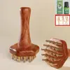 Escova Meridian de Latão para Massagear o Abdômen, Adequada para Massagem Corporal Completa, Escova Meridian Abdominal, Pente de Massagem Meridian para Raspagem da Cabeça