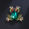 Broches de Fantasia de Animal de Alta Qualidade, Venda Quente Transfronteiriça Europeia e Americana para Homens e Mulheres, Pins de Lapela de Roupas de Liga Metálica Personalizados, Modernos e Versáteis, Incrustados com Diamantes