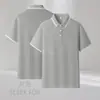 2025 Nuevo Versátil Top Verano Ligero Camisa POLO Estilo Universitario Sensación Fresca Camisa POLO Hombres y Mujeres Top Manga Corta