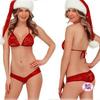 Fantasia de Natal Sexy Comércio Exterior Europeu e Americano Lingerie Feminina Biquíni Adulto Boate Paquera