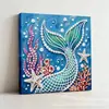 Acessórios de pintura de diamante floral transfronteiriços, decoração de casa 5D, adesivos de diamante de formato especial, moldura de madeira DIY, decoração de interiores, pintura de pérolas