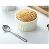 Shufulei Tazón para Hornear Tazón para Pudín Taza para Hornear Cerámica Japonesa Especial Molde para Hornear Pasteles Flan de Huevo Tazón Pequeño Taza Rayada