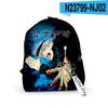Bolsa Transfronteriza 3D Anime ZHOUSHUHUIZHAN Mochila Mochila Hombres y Mujeres Vida Moda Bolsa Escolar Acrílico
