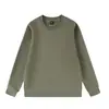 Sudadera Pesada de Cuello Redondo Bordado de Logo Personalizado Unisex Espesa Lisa Pullover Sudadera Top Holgado Estampado de Texto
