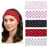 Diadema de Punto con Lunares Retro Estilo Europeo y Americano Diadema Deportiva Absorbente de Sudor Headwear para Lavarse la Cara Pañuelo para la Cabeza