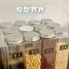 Bote para Almacenamiento de Granos de Celebridad de Internet Cuadrado de Grado Alimenticio Cocina Clasificación Bote para Almacenamiento de Especias y Condimentos Botella de Plástico para Condimentos