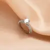 Anel de Gema Pedra Preciosa Ovo de Pomba da Paz com Diamante Roxo Venda Quente Transfronteiriça Anel de Casamento Europeu e Americano com Quatro Garras com Diamantes e Vários Acessórios de Mão Femininos