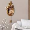 Moldura de foto em relevo dourado estilo europeu retrô Moldura para fotos Casa de família Decoração de parede Luz artística Luxo Esculpido Parede Pendurado Foto