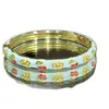 En Stock Suministro Directo de Fábrica Pulsera de Esmalte Flor de Cerezo, Pulsera Multicolor de Esmalte Fino con Goteo, Accesorio Diario para Niñas, Venta al por Mayor