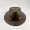 Sombreros de Jazz de Ala Ancha de Lana de Moda Otoño e Invierno Europeos y Americanos Transfronterizos para Hombres y Mujeres Sombreros de Fieltro Sombreros de Jazz de Ala Ancha de 9 cm de Ancho para Adultos