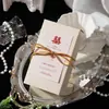 Caixas de doces criativas novas para casamento e noivado, sacolas de doces, caixas de presente para damas de honra e caixas de embalagem vazias com texturas luxuosas