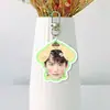 Zhou Keyu Acrílico Blanco Llavero de Doble Cara Soporte para Ventilador Colgante para Bolsa Colgante para Mochila Artículos de Celebridad Diseño Personalizado