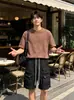 Nuevos Shorts Funcionales de Nailon de Secado Rápido con Bolsillos para Hombre, Estilo Coreano Simples Holgados Rectos Casuales de Cinco Puntos para Mujer, Modernos