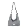 2026 Verão Novo Estilo Coreano Nicho Bolinhas Bolsa de Um Ombro Bolsa Feminina Bolsa Tote de Lona Grande Capacidade Bolsa Transversal