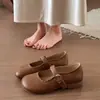 Zapatos Mary Jane de corte bajo estilo nuevo para mujer con hebilla, zapatos de suela blanda versátiles para primavera y otoño, punta redonda, estilo retro francés 2026