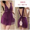 Guiruo Talla Grande Lencería Sexy Sexy Escote V Profundo Provocativa Abertura Tentación Transparente Apasionado Conjunto de Pijama para Mujer 725