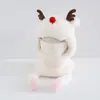 [Fará um Som Quando Apertado] Novo Chapéu de Inverno para Crianças, Cachecol, Máscara Facial, Proteção para Ouvidos, Chapéu Quente Tudo-em-Um, Lindo Chapéu de Urso