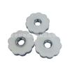 30#m8/m6 azul cinza preto branco flor de ameixeira furo passante botão de plástico botão de travamento de plástico
